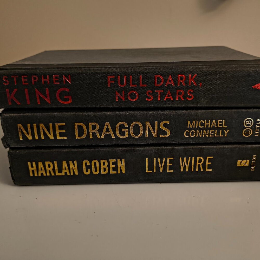 Lot of 3 Hardcover 1st Edition Books -Stephen King/Michael Connelly/Harlan Coben